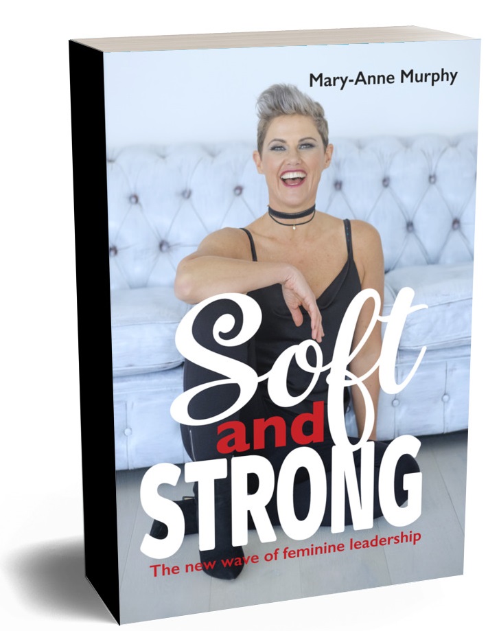 Mary-Anne Murphy with words Soft and Strong. Book cover