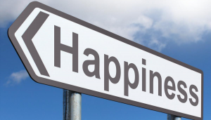 Happiness Sign for blog about Deliberate acts of leadership to raise organisational happiness and outcomes.